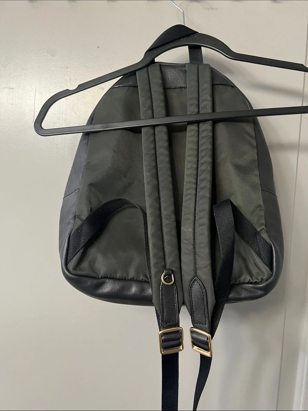 Coach Brown Signature Canvas Backpack with Gold Hardware